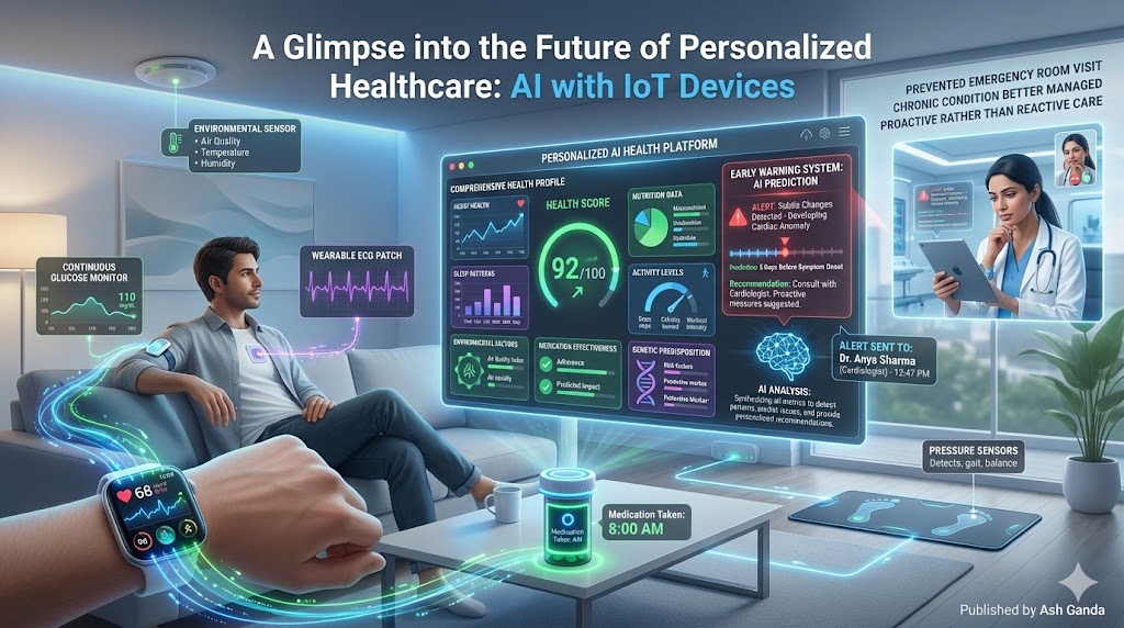 A Glimpse into the Future of Personalized Healthcare: AI with IoT Devices