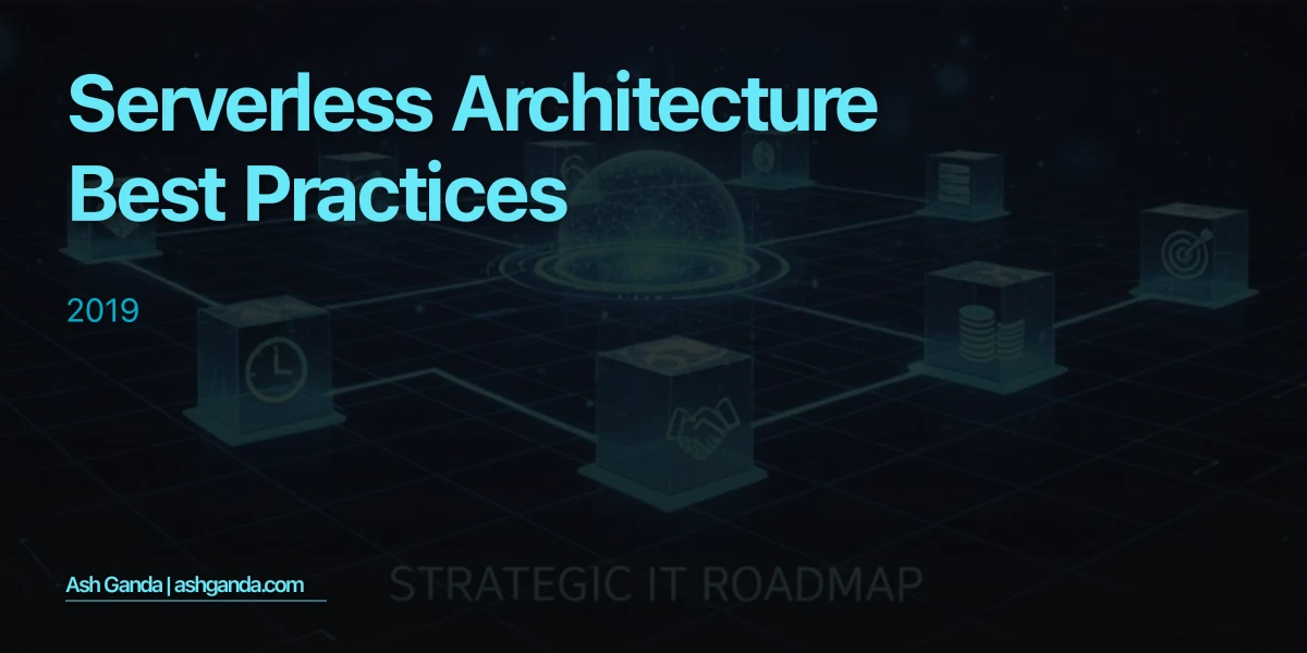 serverless architecture Best Practices 2019