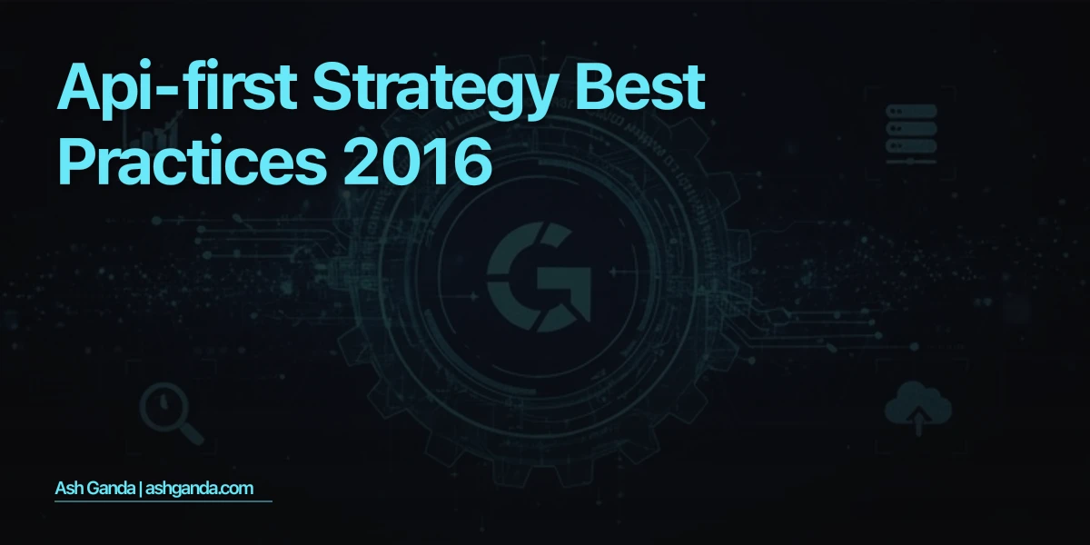 API-first strategy Best Practices 2016