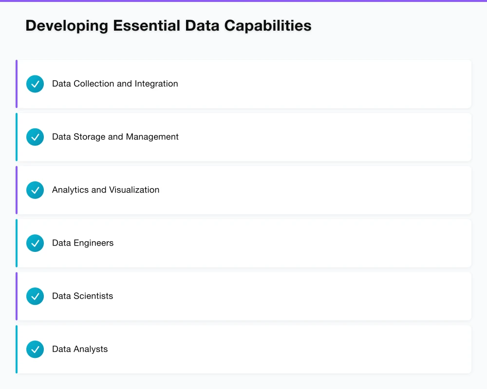 Developing Essential Data Capabilities Infographic