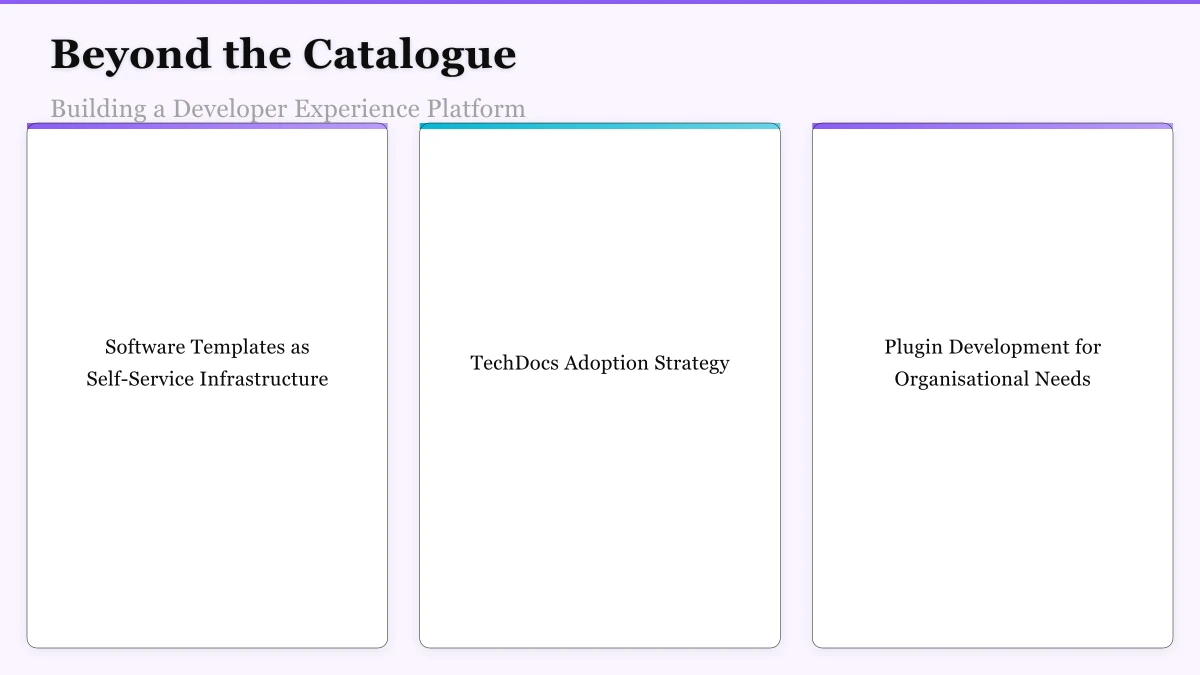 Beyond the Catalogue: Building a Developer Experience Platform Infographic