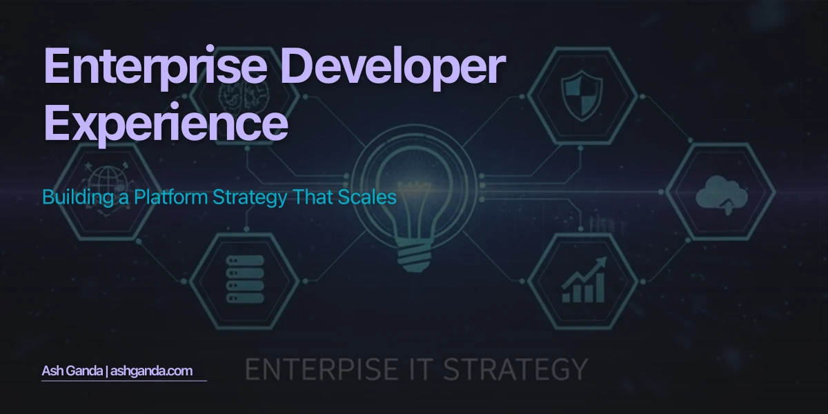 Enterprise Developer Experience: Building a Platform Strategy That Scales