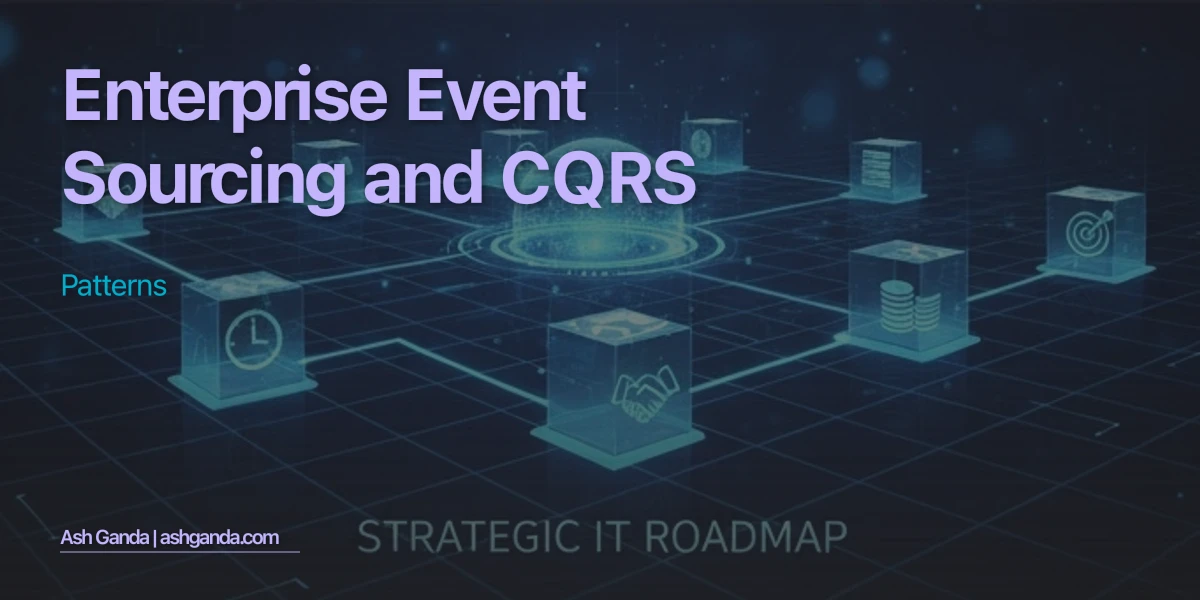 Enterprise Event Sourcing and CQRS Patterns
