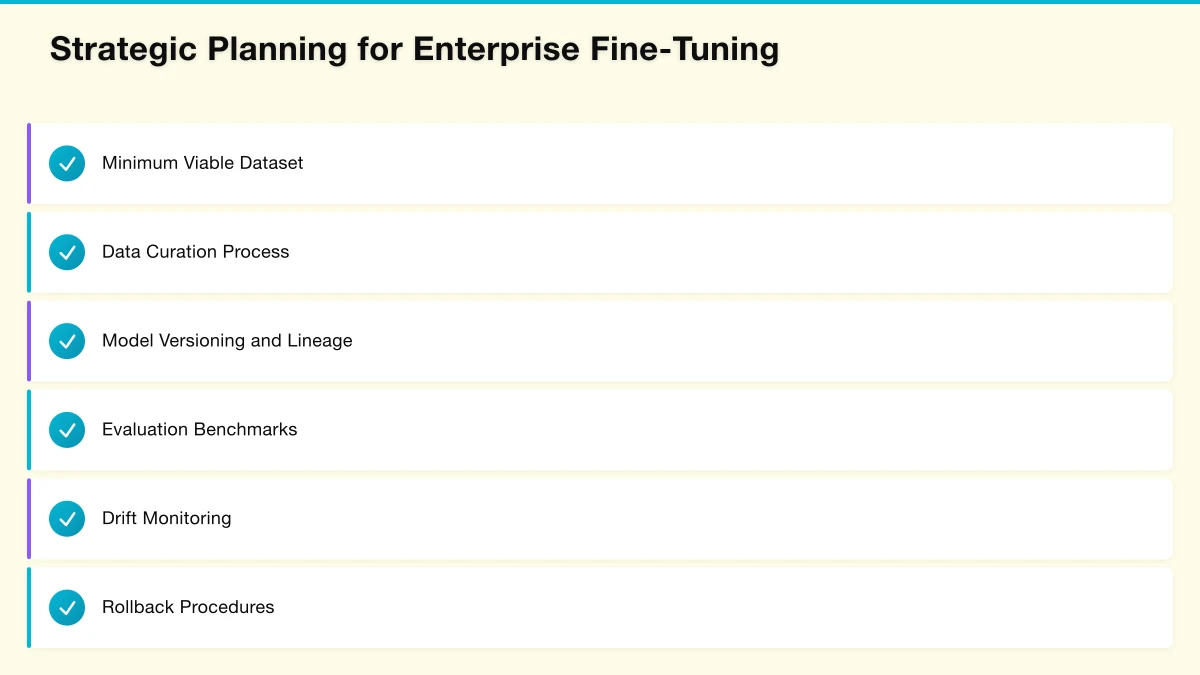 The Fine-Tuning Decision Framework Infographic
