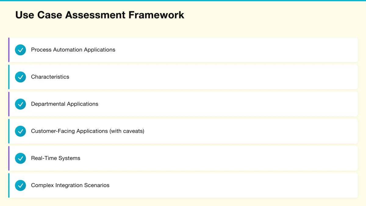 Use Case Assessment Framework Infographic