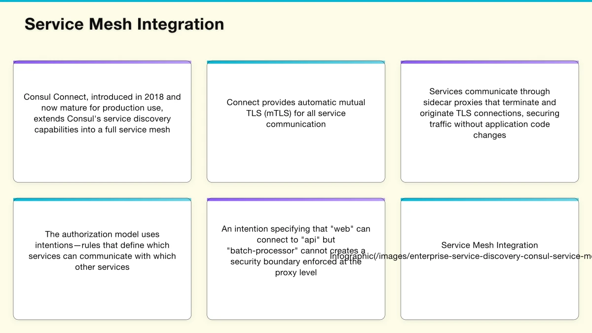 Service Mesh Integration Infographic