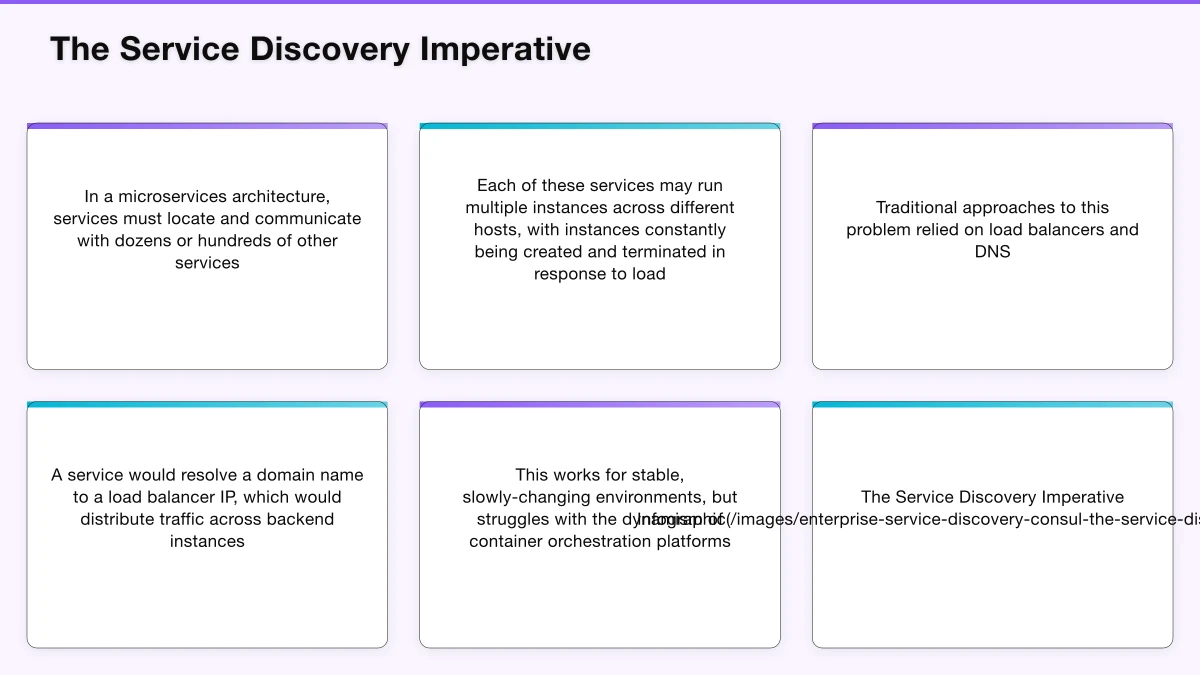 The Service Discovery Imperative Infographic