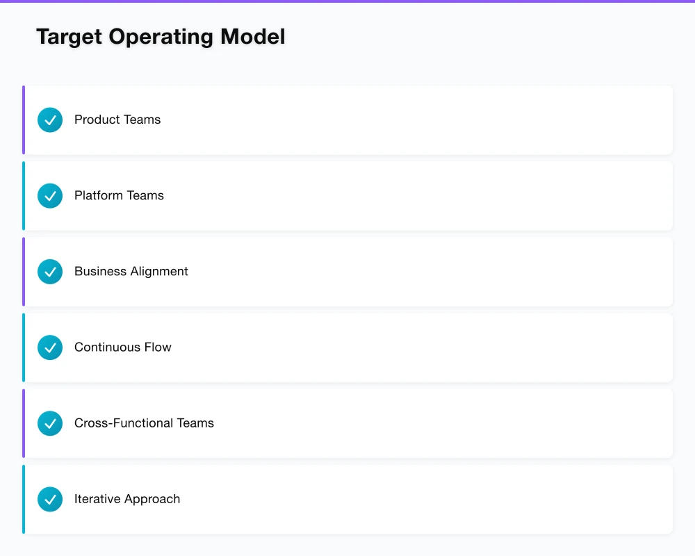 Target Operating Model Infographic