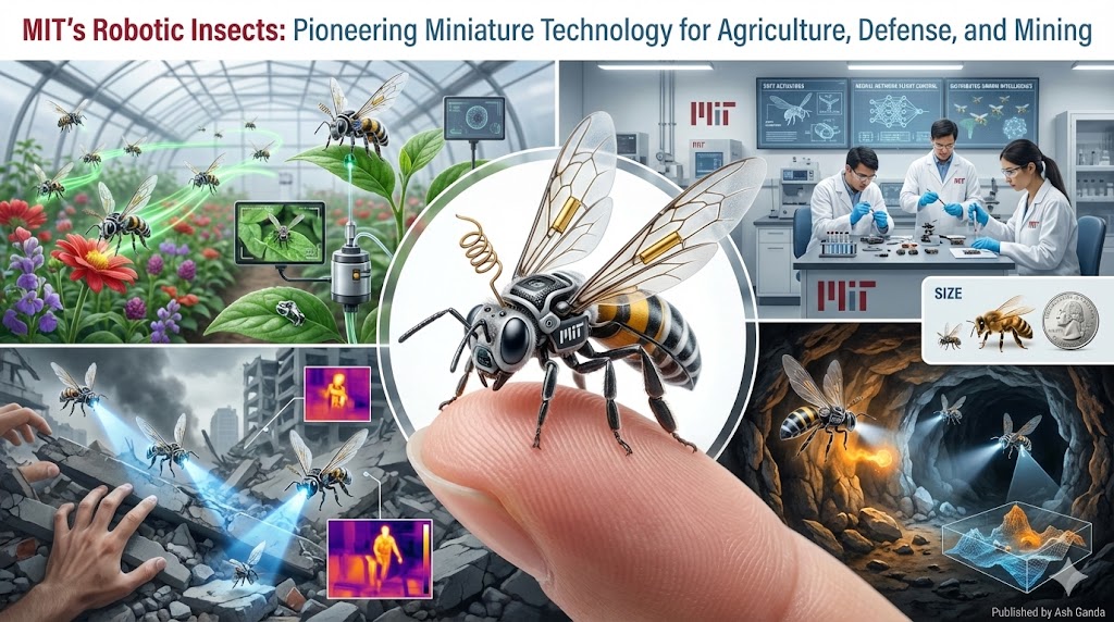 MIT's Robotic Insects: Pioneering Miniature Technology for Agriculture, Defense, and Mining