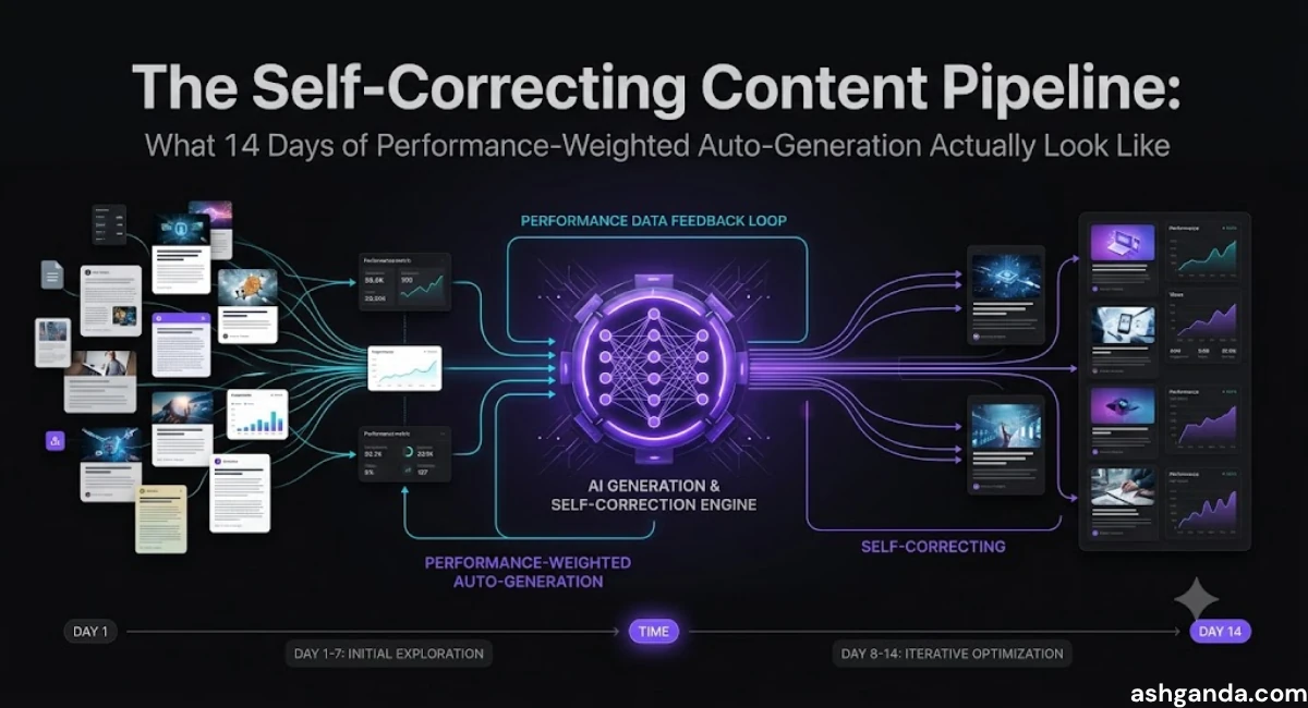 The Self-Correcting Content Pipeline: What 14 Days of Performance-Weighted Auto-Generation Actually Look Like