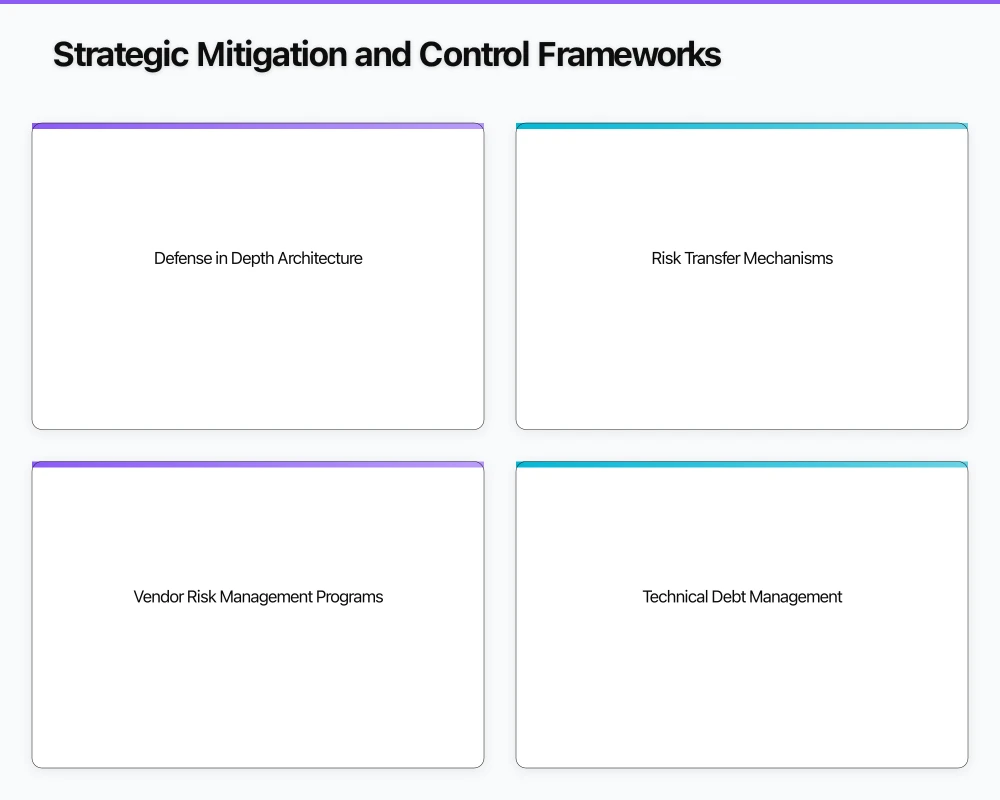 Strategic Mitigation and Control Frameworks Infographic