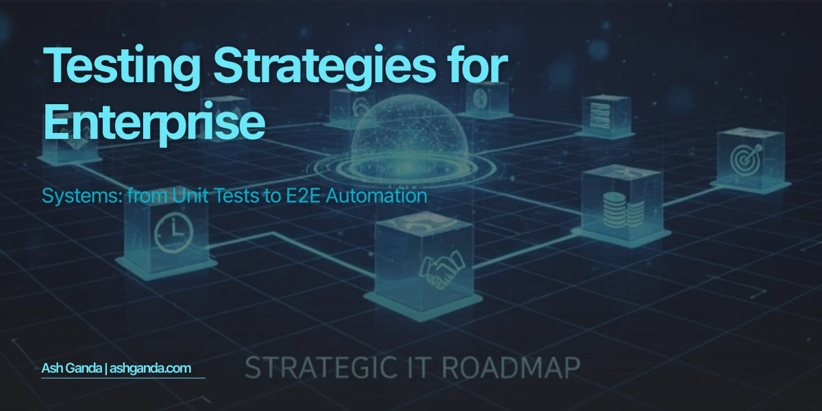 Testing Strategies for Enterprise Systems: From Unit Tests to E2E Automation